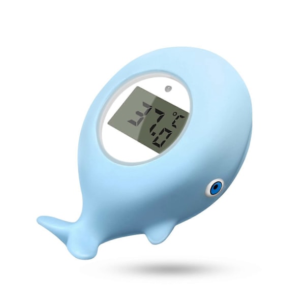 Badtermometer för nyfödda, Rum- och badtermometer, Snabb och exakt vattenavläsning med tyst alarm, Flytande digital badkarstermometer (Val)