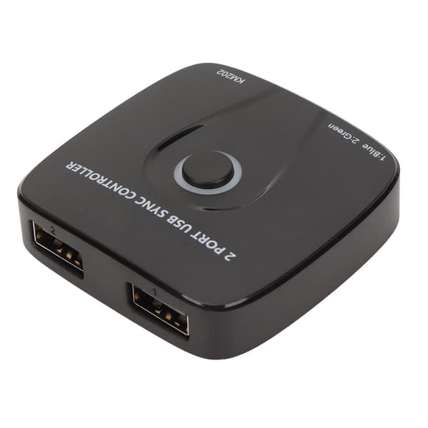 2 i 1 USB Switch Selector Multifunktionel Stabil Transmission KM USB Sync Switch Controller USB Delingsswitch