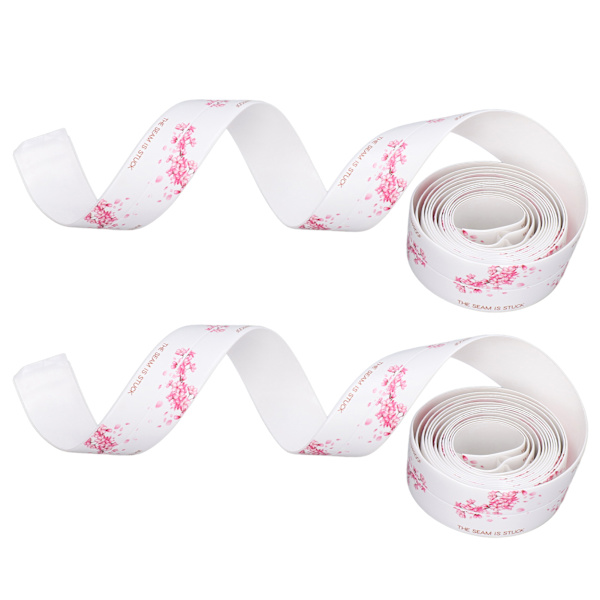 2 stk vanntett tape selvklebende PVC tetningslist for kjøkken bad 3,2 meter