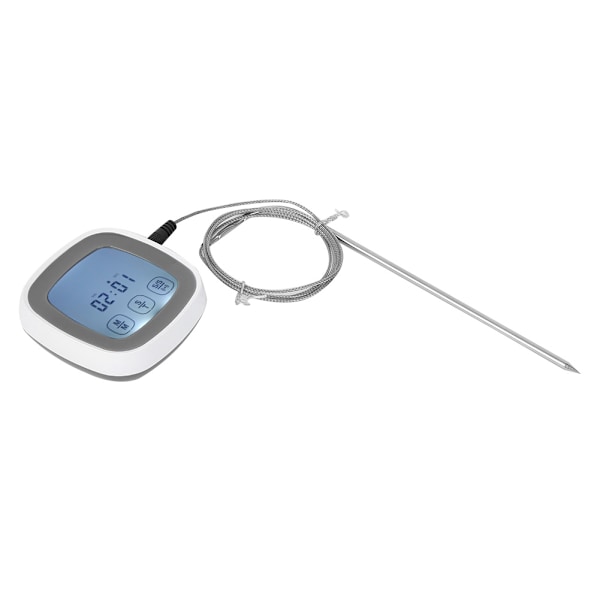 Husholdnings termometer til mad med touchskærm og temperaturmåler med sonde til grillning og stegning