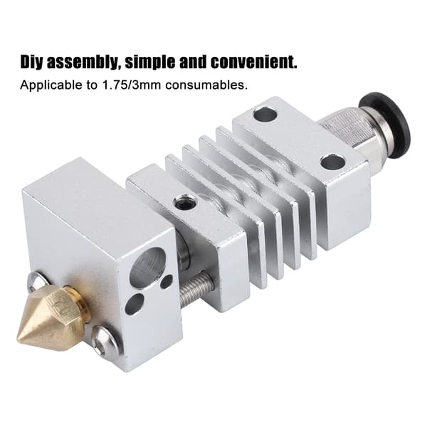 3D Printer Rustfrit Stål J-hoved Hotend Ekstruder Kit Til Creality CR10 CR10S CR10S4 CR10S5