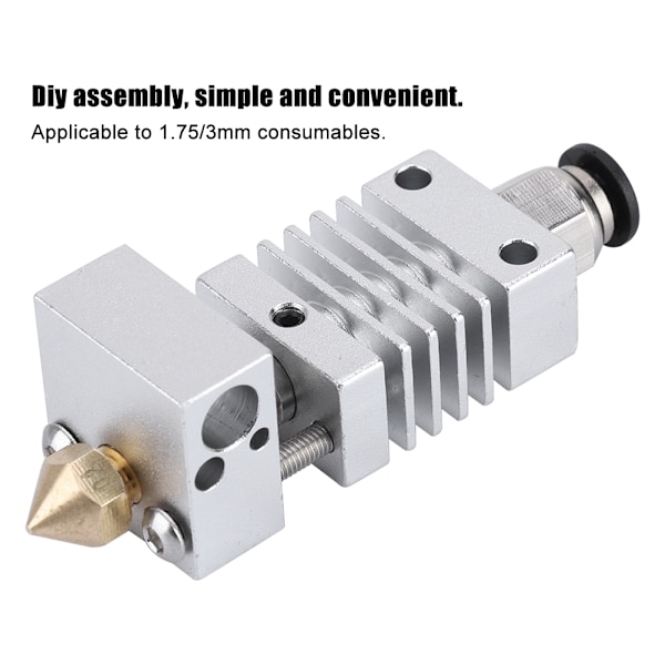 3D-skriver rustfritt stål J-hode Hotend Ekstrudersett for Creality CR10 CR10S CR10S4 CR10S5
