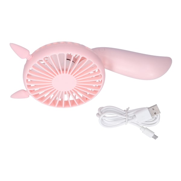 Portable Fan 180 Degrees Rotation Desktop USB Rechargeable Electric Mini Cooling FanPink