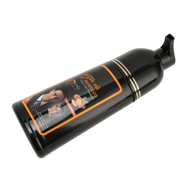 400 ml hiusvärisampoo pitkäkestoinen ravitseva musta väri harmaiden hiusten värjäyssampoo