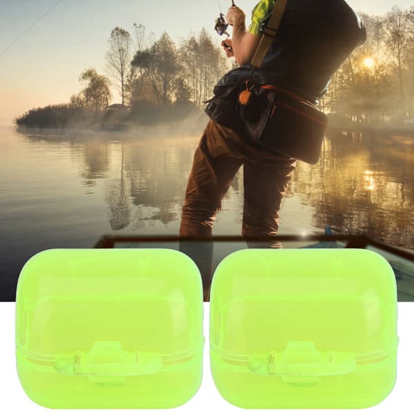 50 st fluorescerande gula bläckfiskbetes-krokfodral fiskeaccessoar (S)