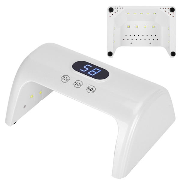 Nagellack Gel Polish Torkare 30W UV LED Nagelkonst Ljus Manikyr Ljus Nagelkonst Maskin VerktygUK Plug Vit