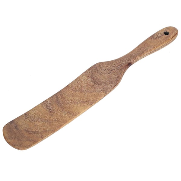 Teak Spatel Hushåll Trä Stekspade Hem Kök Matlagningsredskap 33.5x5cm