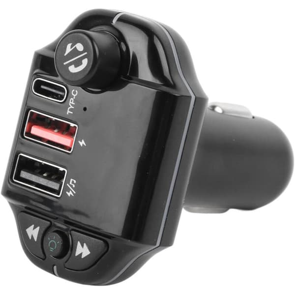 Bluetooth billader FM-sender trådløs radioadapter bilsett med to USB-porter 3.1A