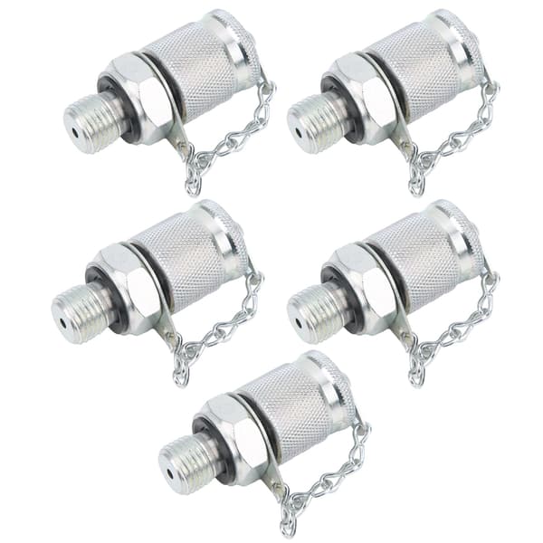 5 stk. hydraulisk testadapter gevindtestkobling stik trykmåling PT/PPTUNF1/2in