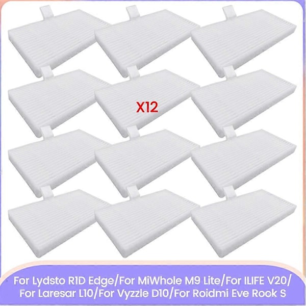 12 stk. filter for R1D Edge/MiWhole M9 Lite/ V20/LaresarL10