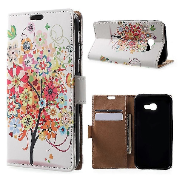 Etui til Samsung Galaxy A5 (2017) Printet ridsefast wallet-telefonetui med stående træ Zekai Style J Samsung Galaxy A5 (201