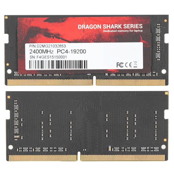DDR4 RAM ohut alumiini korkea suorituskyky helppo asentaa DDR4-2400MHz PC4-19200 kannettava muisti 8GB