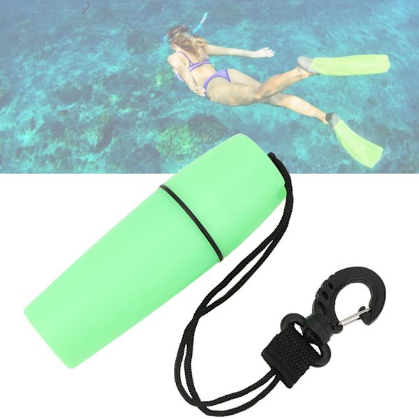 Bærbar forseglingsflaske med vannbeholder med spenne for dykking Snorkling Surfing (grønn)