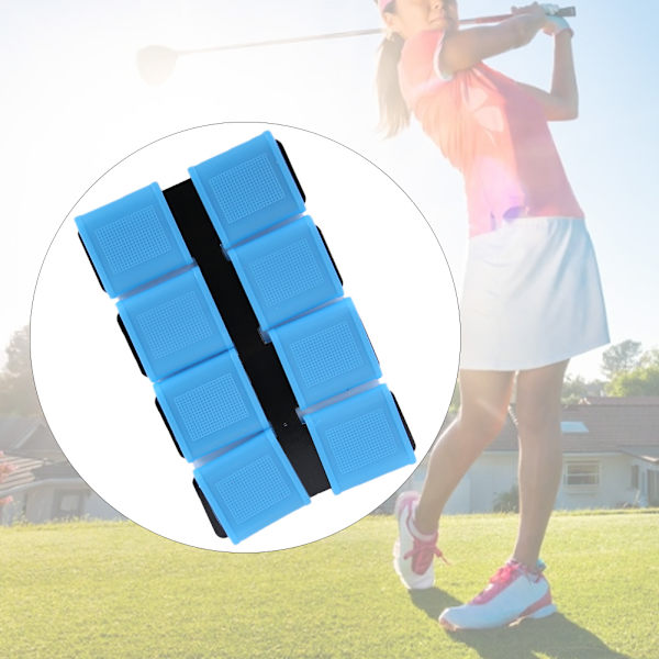 8 Stk Silikone Anti-Slip Elasticitet Golfer Swing Grip Golf Finger Band Cover Sæt (blå)