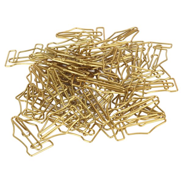 100 stk Fancy papirclips Store plastikbeklædte tråd Multi Purpose Pen-formede papirclips til hjemmeskolekontoret