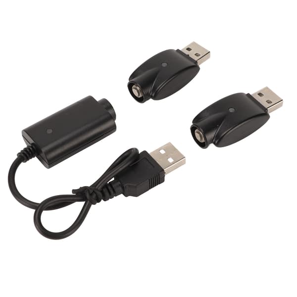 Smart USB-laddare för USB-adapter med LED-indikator Intelligent överladdningsskydd Svart