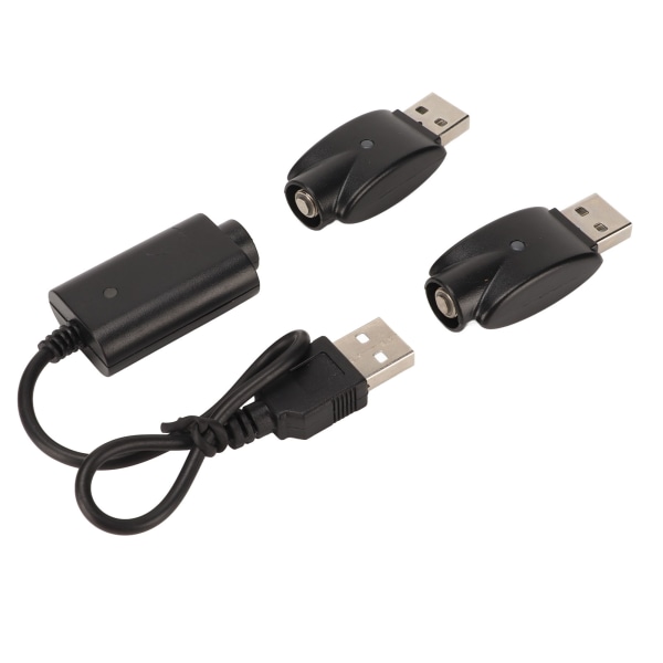 Smart USB-lader for USB-adapter med LED-indikator Intelligent overladingsbeskyttelse Svart