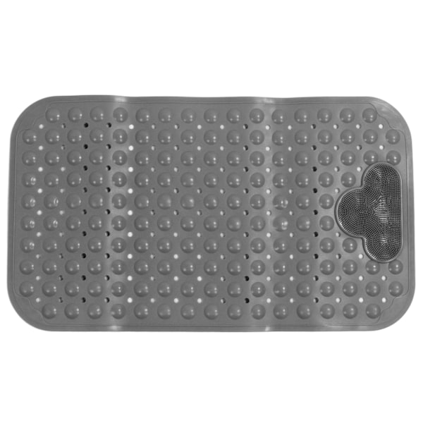 Bath Tub Shower Mat Prevent Slip Strong Suction Cup Massage Particles Bathroom Shower Mat for Home Use Grey 40 X 70cm / 15.7 X 27.6in