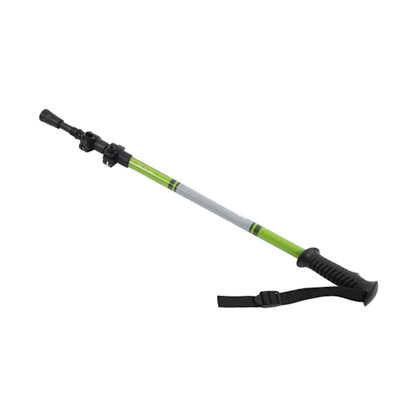 Tredelt aluminiumlegering Alpenstock korrosionsbestandig teleskopisk vandrestavGrøn