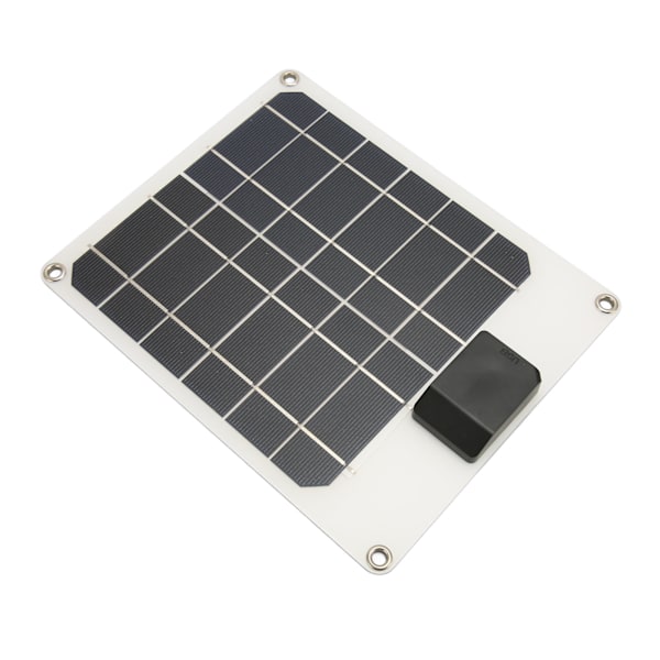 Mini solcelle USB-panel 6W 5V IP67 vanntett monokrystallinsk sikkerhetsbeskyttelse kompakt solmodul for backpacking fotturer hvit