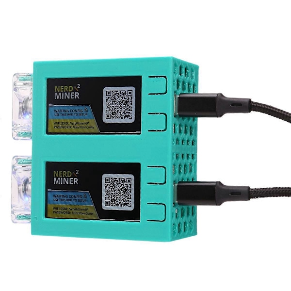 Til NerdMiner V2 Miner 78KH/Sx2 Dual Screen BTC Solo Lottery Miner,B