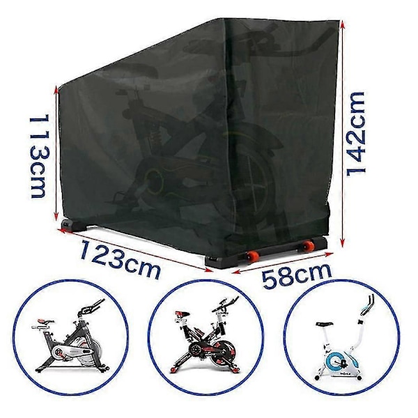 Skydd för motionscykel, skydd för inomhuscykling, dammtätt/vattentätt skydd för spinningcykel C