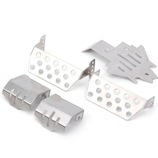 5 st/set Universal Chassi Pansarplatta Antisladdplatta för TRX4 Serie RC Bil