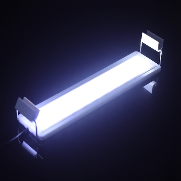 Klips på akvarium mini LED-lys utvidbar fisketanklampe EU-plugg 220V