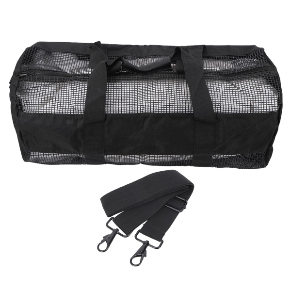 Nylon bærbart undervannsdykkerutstyr Slitesterk PVC-belegg Nettingpose Oppbevaringsveske