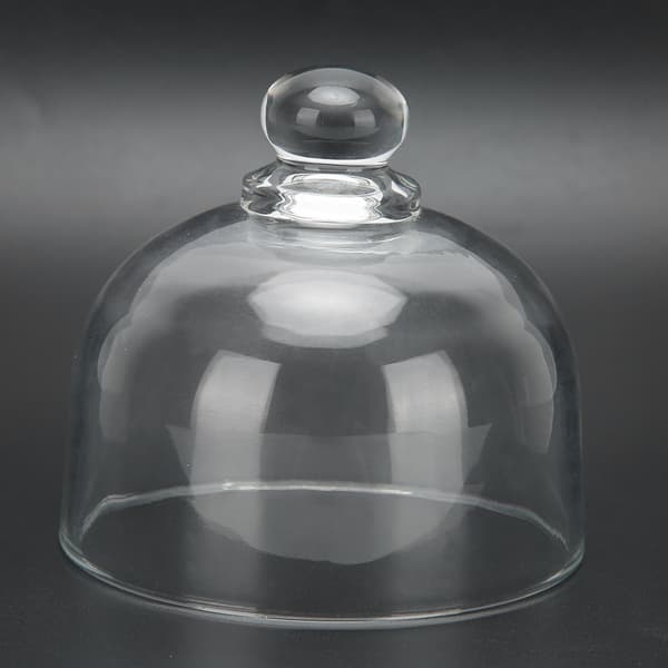 Transparent Glass Støvdeksel for Klokker Ornamenter DIY Dekorasjon Samling