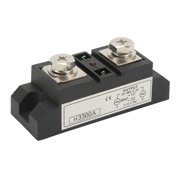DC til AC Solid State Relæ Industrielt SSR Relæ med LED-indikator 3-32V Indgang 24-480V Udgang