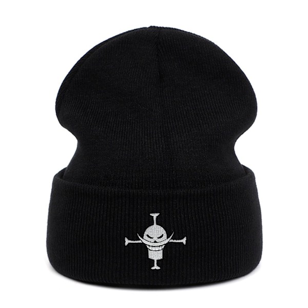 1 stk. Vinter Elastisk Varm Blød Hue til Mænd Kvinder Letvægts Stilfuld Omkantet Beanie, Sort