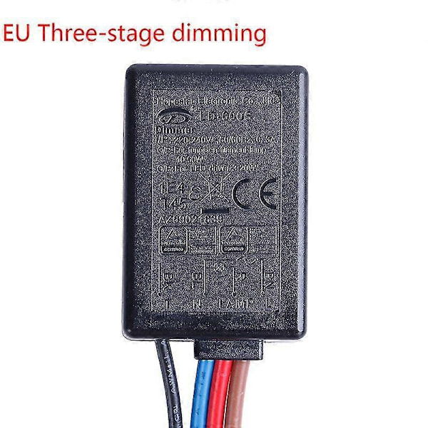 Ld-600s 3-vägs Finger Touch Dimmer På/Av-brytare - US EU-kompatibel