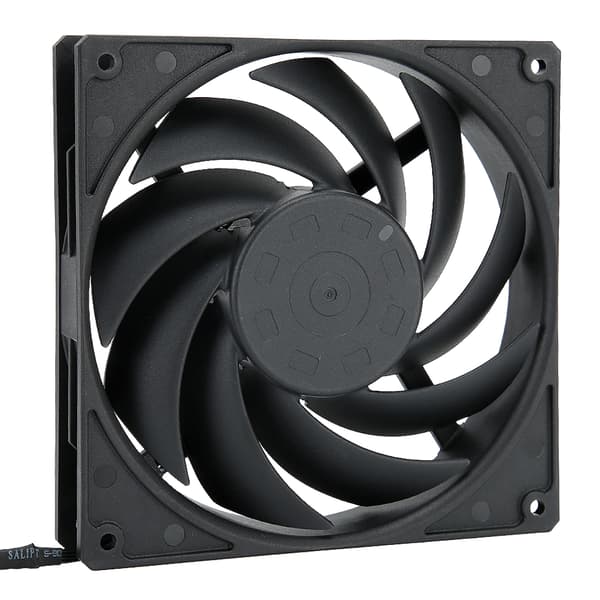 F140 Computer CPU Køleventilator 14cm Støjsvag Desktop Computer Køler Ventilator Sort
