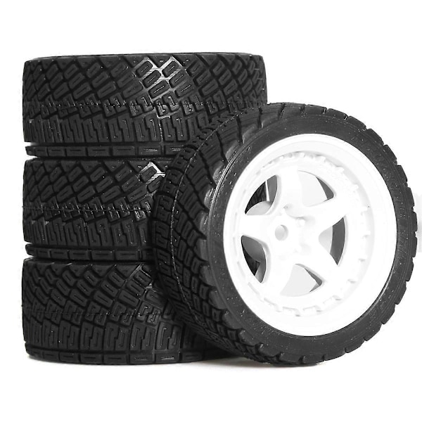 4 stk. 68 mm 1/10 RC racerbildæk til -TT01 TT02 XV01 W179