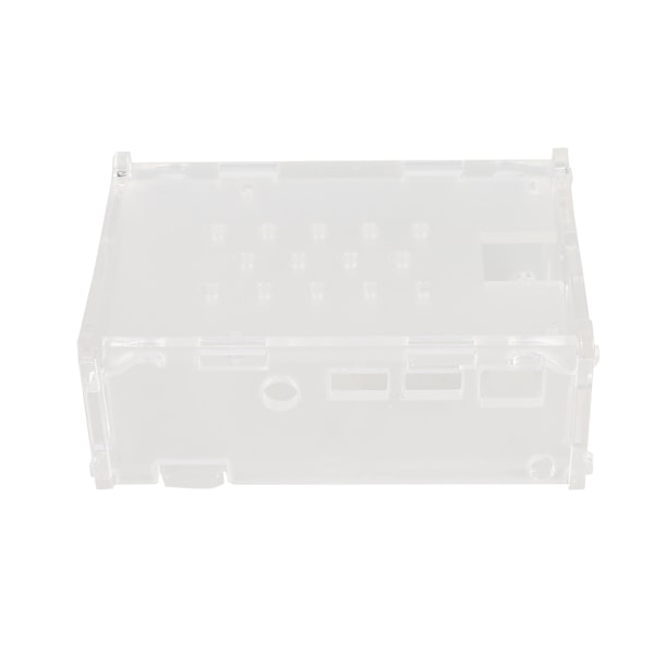 Akrylhus med 5V kylfläkt 3 kylflänsar kamerahållare monteringshål för Raspberry Pi 4B