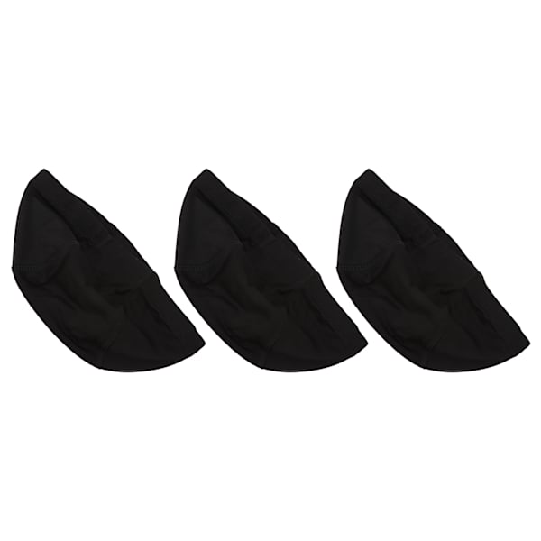 3 stk elastisk parykkhette, strekkbar, pustende nylon lukket ende parykkhette for cosplay sminke