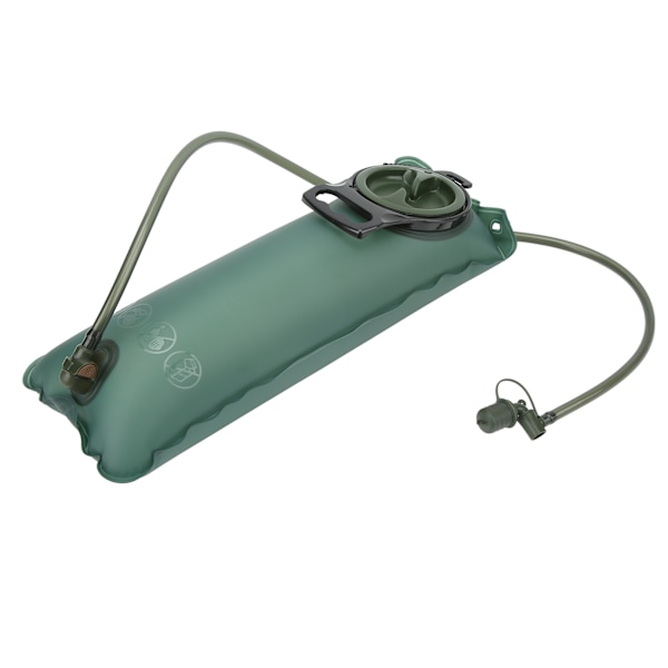 Utomhus Cykel Vattenblåsa Bärbar Tjock TPU Vatten Hydrering Pack för Resor Bergsklättring OD Grön 3L