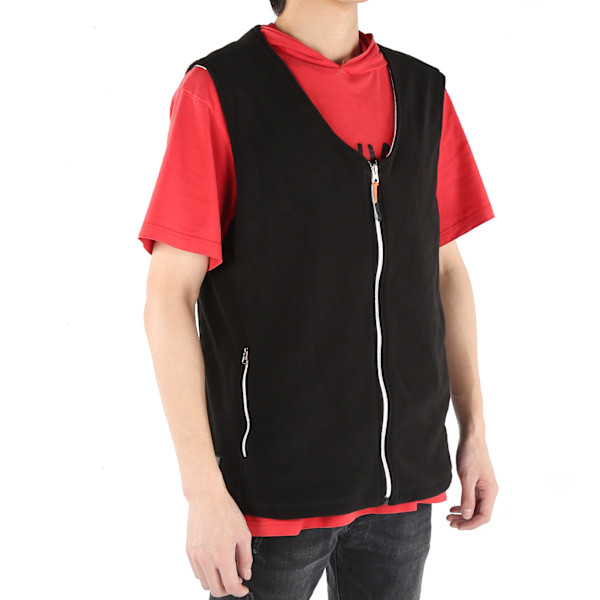 Vinter Hold Varme Vest Utendørs Unisex USB Polyester Elektrisk Oppvarming Smart Varm JakkeXXL