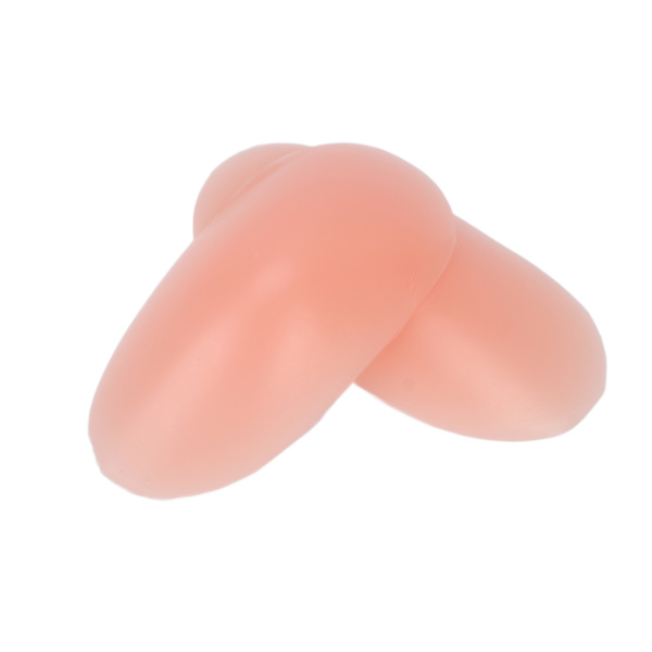 2st Axelkuddar Mjuk Silikon Självhäftande Förhindrar glidning Återanvändbara Shoulder Push Up Pads Hudfärg