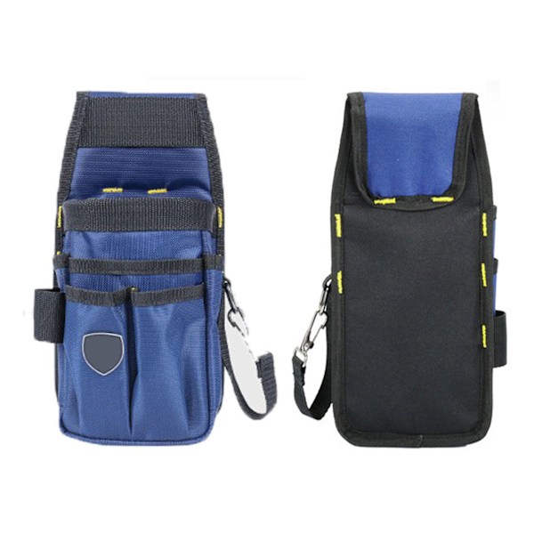 Side Tool Belt Pouch Canvas Multifunktionel Utility Træbearbejdning Talje Punge Bælte Pakke Reparation Arbejde Taske