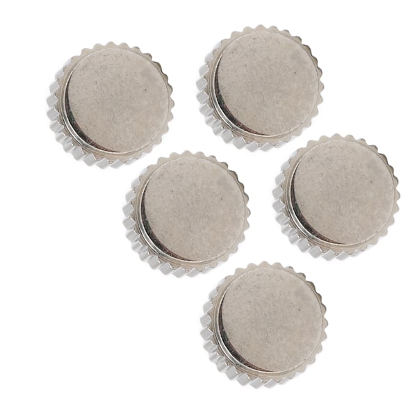 5 st klockkrondelar Bekväma stål Assorterade klockkrondelar för klockersättningstillbehör 7 mm / 0,28 tum