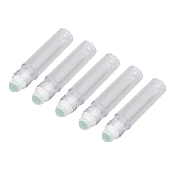 10 st 7ML Roll On-flaska Plast Reseportabel Tom Påfyllningsbar Parfym Eterisk Olja Rollerflaskor