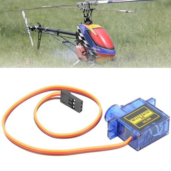 10 stk. SG90 9G mikroservomotor til 6CH RC helikopterflykontroller blå