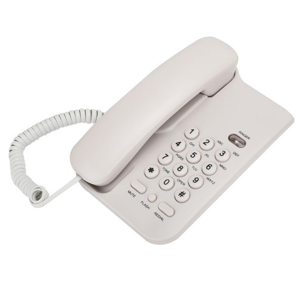 KX T3026CID engelsk telefon til hotelhjemmekontor (UK telefonlinje med tilfældig farve) (hvid)