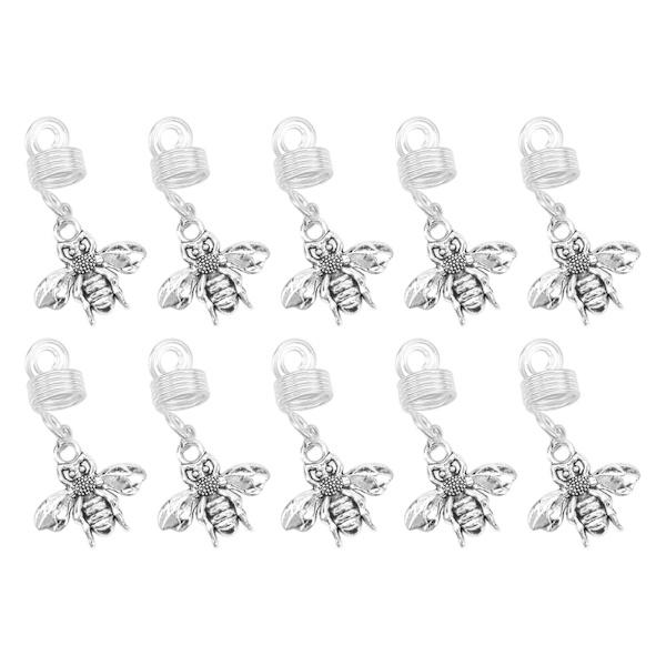 10 stk Skægperle Metal Viking Style Hårperler Bug Insekt Design Tilbehør til Mænd Kvinder