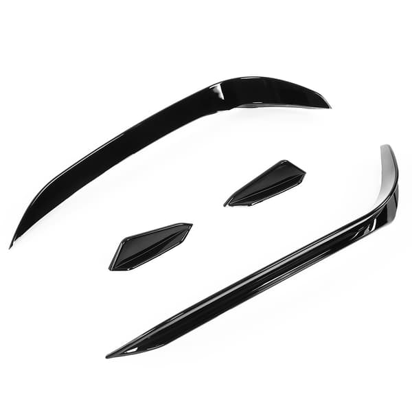 4 STK. Kofanger Aero Kits Canards Vinge UV-resistent erstatning til MK7.5 GTD 2017-2020 Glanssort