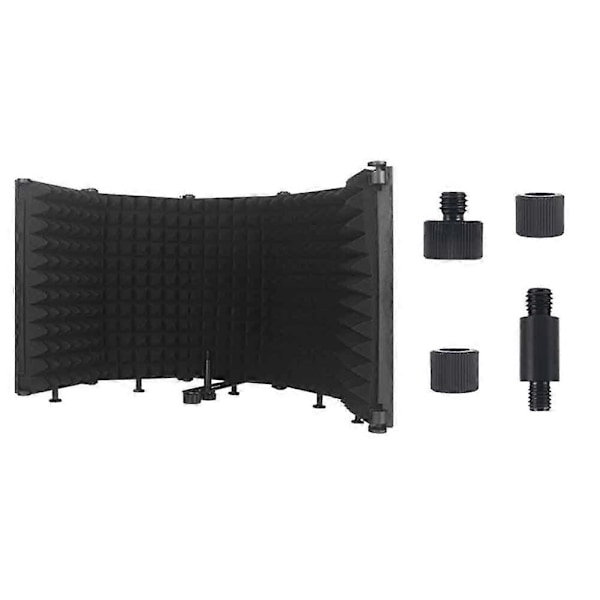 Mikrofonisoleringsskærm Foldbar Mikrofonskærm M5 Metal
