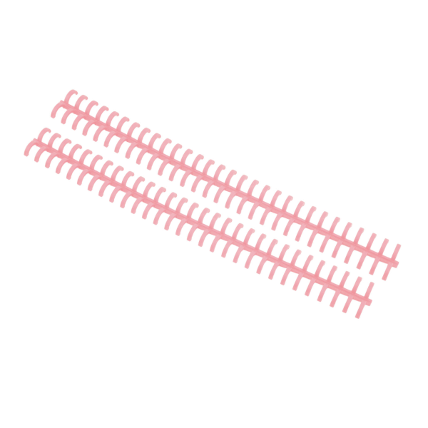 10 stk løse blad bindingsrygg 30 hull kuttbar slitesterk PP plast 10mm bindingskam for studentkontor Rouge Pink