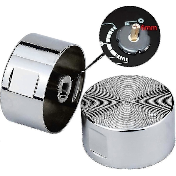 6mm Metall Gasskomfyrknott Universal Kokekar Kontroll Komfyr Knott Ovn Knott 6 Stykker